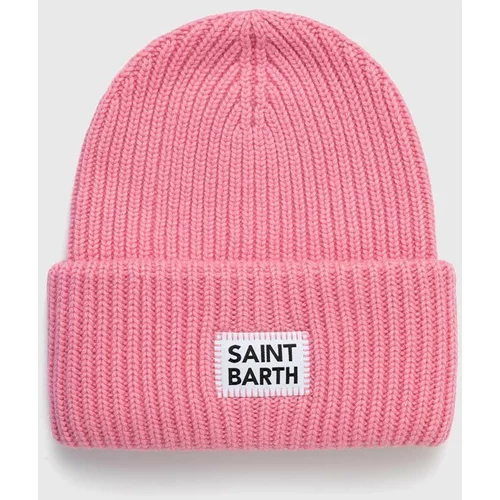 Mc2 Saint Barth Kapa s dodatkom vune boja: ružičasta, od debele pletenine