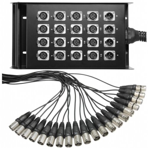  Q-LOK BOX636-10K Stage box audio system - 10m - 16in/4out multikabel Cijene