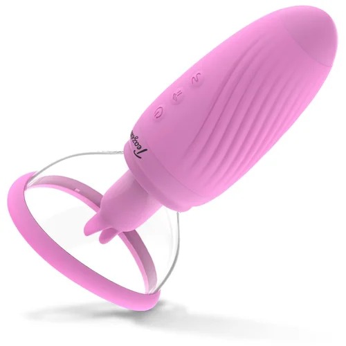 Teazers Suction Cup with Clitoris Vibrator Purple