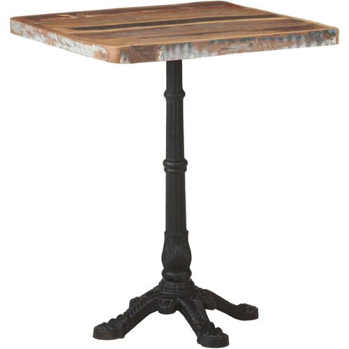 VidaXL bistro stolić 60 x 60 x 76 cm od masivnog obnovljenog drva Slike