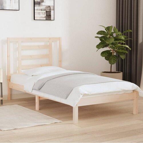 The Living Store Posteljni okvir iz trdne borovine 90x200 cm - Posteljni Okvir, (21526107) Slike