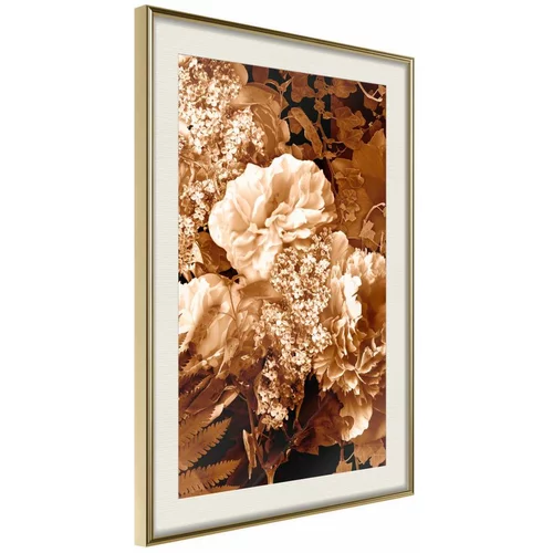  Poster - Bouquet in Sepia 30x45