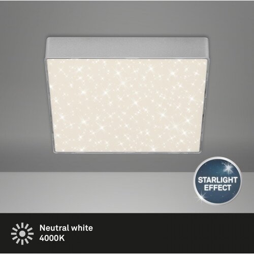 BRILONER 7077-414 - led plafonsko svetlo star sky LED/16W/230V 21x21 cm srebrne boje Slike