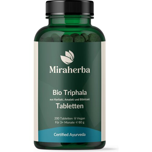 Miraherba Ekološke tablete Triphala - 200 tabl. Cene