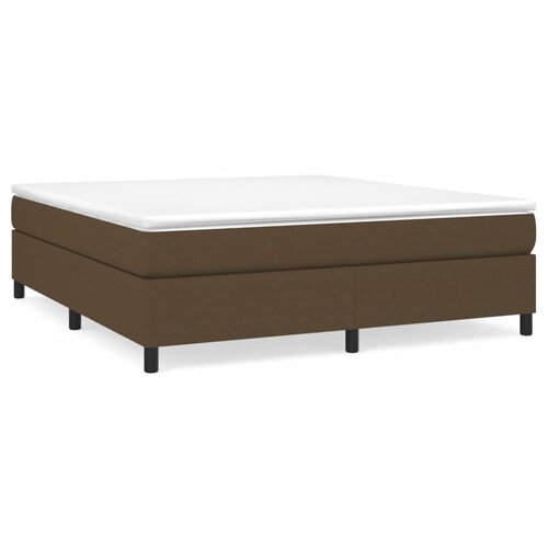 Maison Chic Box spring postelja - Vzmetna postelja z vzmetnico temno rjava 160x200 cm blago SL14470, (21903199) Cene