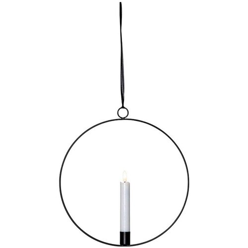 Eglo 411485 - LED Božićna dekoracija FLAMME RING 1xLED/0,06W/1xAA crna Slike