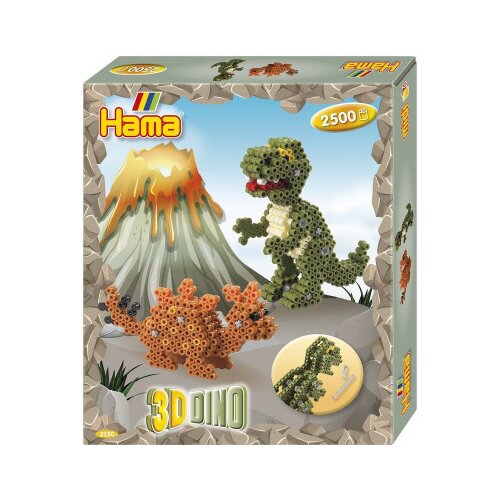 HAMA beads hama midi - 3D-darilni komplet - dino 2500 kosov Slike