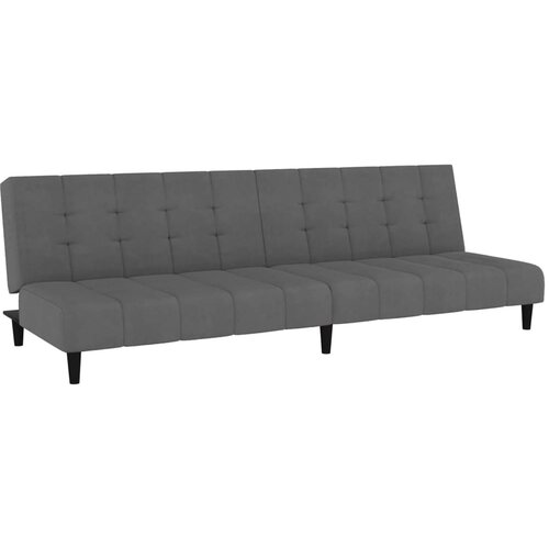 Maison Chic kavč - Sofa - Kanape dvosed z ležiščem temno siv žamet, (21726686) Cene
