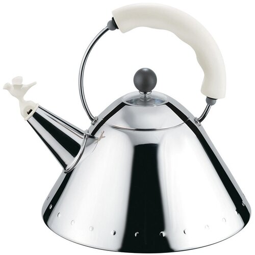 Alessi čajnik bird 9093 / 2l / bel ročaj / inox / indukcija, (20482463) Cene