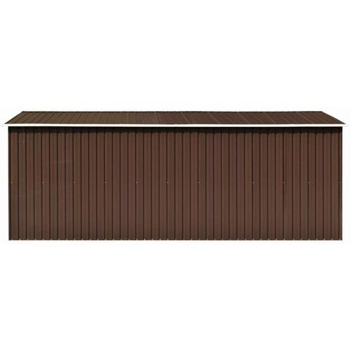  Vrtno spremi&amp;scaron;te 257 x 489 x 181 cm metalno smeđe Slike