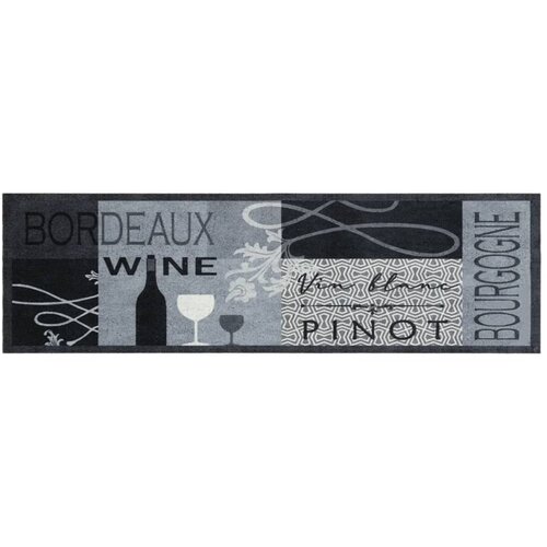 Maison Chic Kuhinjska Preproga, Rug pralna vino siva 45x150 cm žamet, (22122110) Cene