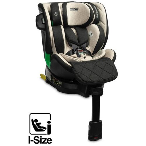 CARETERO Turox i-Size rotirajuća autosjedalica 40&amp;ndash;150 cm, bež Slike