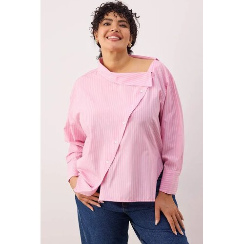 Trendyol Ženska košulja Tbbaw26Ax00011, Roze Cene