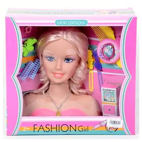 Magic Toys Manekenska svetlolasa glava lutke za česanje Cene
