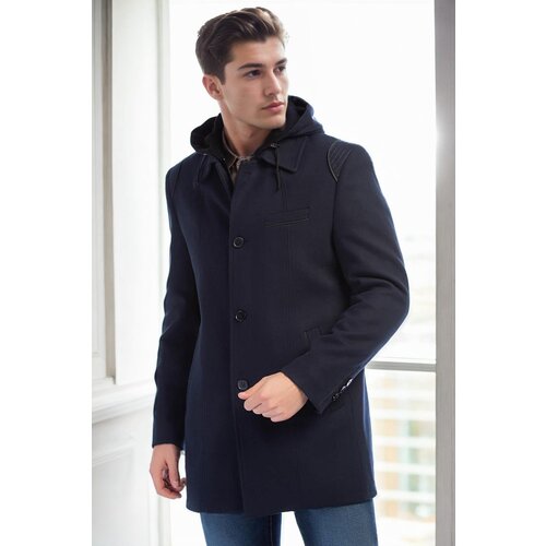 Dewberry PLT8335 MEN&amp;#039;S COAT-NAVY BLUE-2 Slike