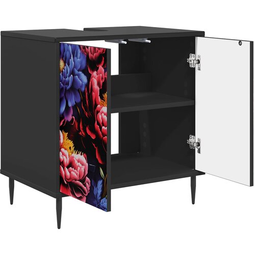  Kupaonski ormar KIEL Crni hrast 60 x 40 x 61 cm Slike