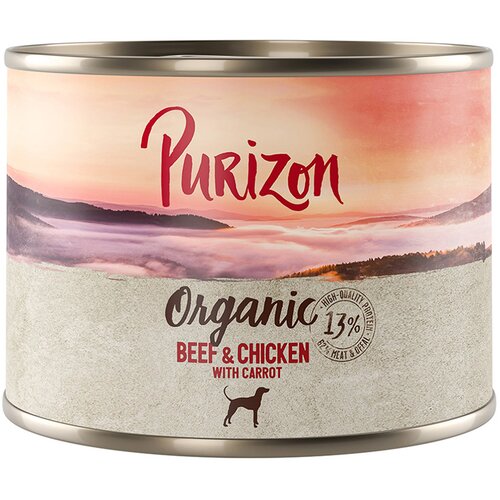 Purizon Organic 6 x 200 g - Govedina in pi&scaron;čanec s korenjem Cijene