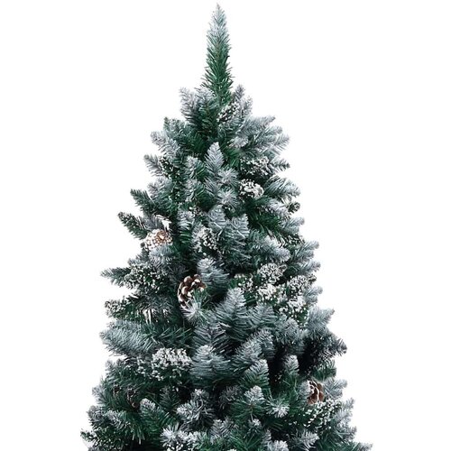 VidaXL Umjetno božićno drvce Zelena 180 cm PVC i Čelik i Plastika Slike