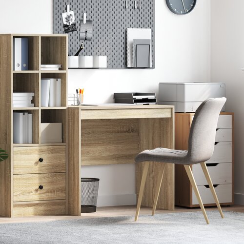 VidaXL Stol Sonoma hrast 80x50x76 cm konstruirano drvo Slike
