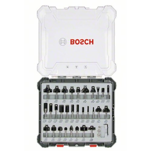 Bosch set raznih glodala, 30 komada, držač od 8 mm 2607017475 Slike