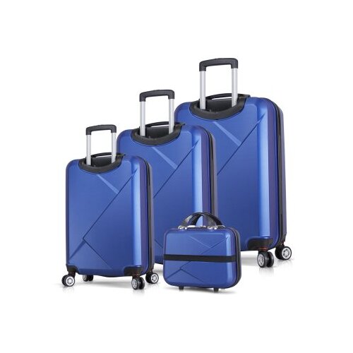 Zoozie Bags set kofera 1338, 4 dijela, plavi Cene
