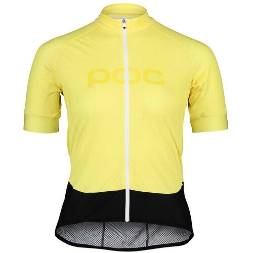Poc Cyklistický dres Essential Road Logo Jersey Sulfur Yellow Cene