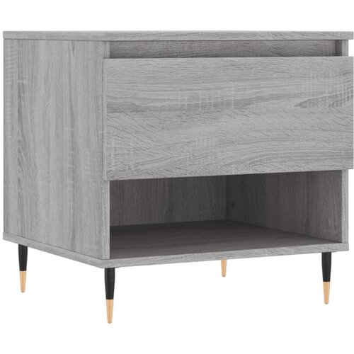 Maison Chic Klubska mizica - kavna mizica - Nizka mizica siva sonoma 50x46x50 cm inženirski les, (21752635) Slike