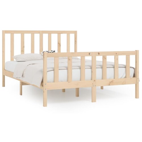 VidaXL Posteljni okvir iz trdnega lesa 160x200 cm, (20643075) Slike