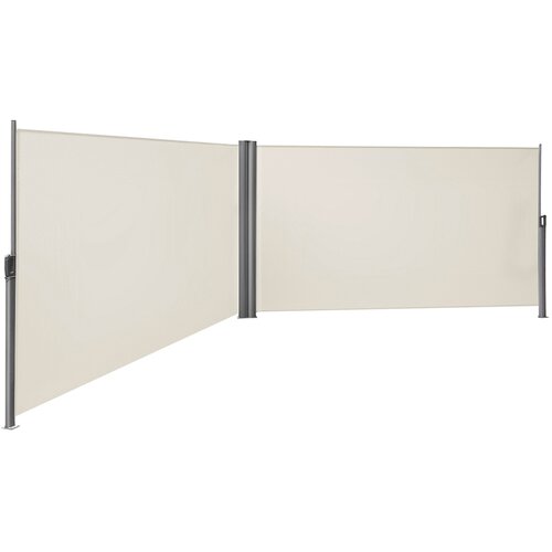 Songmics Zložljiv dvojni senčnik 180x600 cm bež, (5000248249) Cene