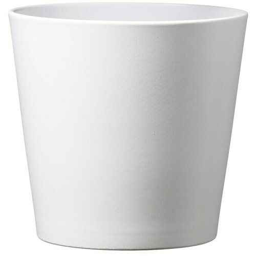 Soendgen Keramik Okrugla tegla za biljke (Vanjska dimenzija (ø x V): 12 x 9 cm, Bijele boje, Keramika, Mat) Cijene
