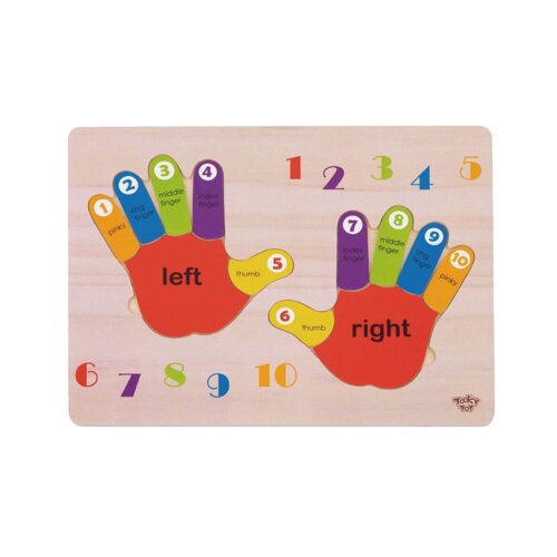 Tooky Toy Igračka drvene puzzle uklopi ruke 3+ TKG030 Cijene