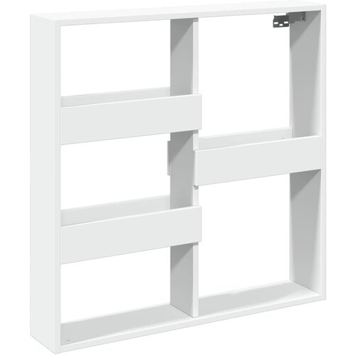 Maison Chic Stenska omarica - Zidna omarica bela 80x15x80 cm inženirski les iu1294, (22062911) Slike