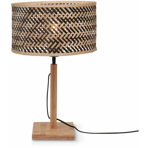 Good&Mojo Crna/u prirodnoj boji stolna lampa s bambusovim sjenilom (visina 38 cm) Java –