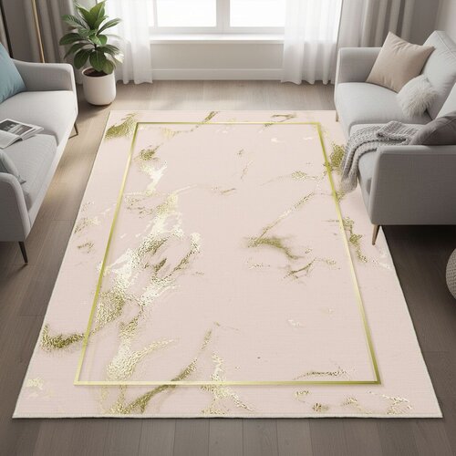 Conceptum Hypnose Tepih Hmnt598, Pravougaoni, 60 x 100 cm, Svetlo Roze Slike