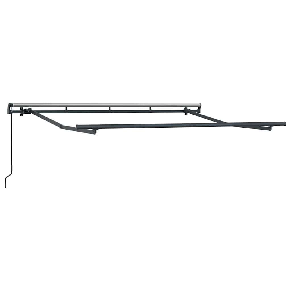  Skrovita tenda Antracit 250 x 200 cm tkanina - Antracit i bijela (antracitni okvir) 2 5 x 2 m Ručna Slike