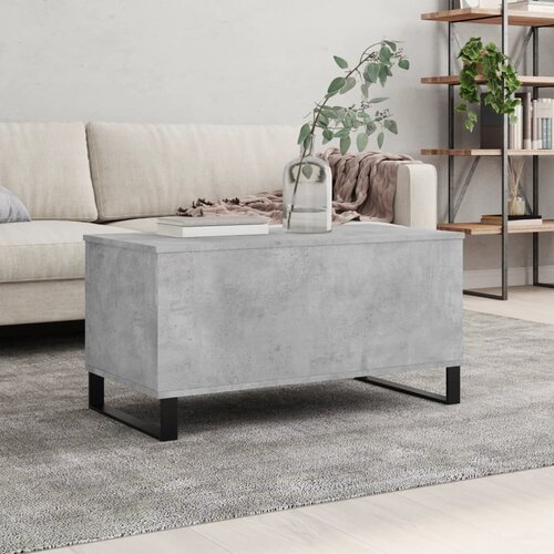 VidaXL Stolić za kavu siva boja betona 90x44 5x45 cm konstruirano drvo Slike