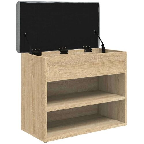  Klupa za cipele boja hrasta 62x32x50 cm konstruirano drvo Slike