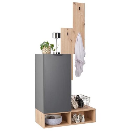 Modern Living Predsoba Ciao, Barva Hrasta, Antracit Slike