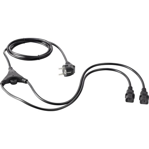 sygonix Priključni kabel za hladne naprave črn - 2xC13 ravni - 2\,5m črn SY-5178378 hladne naprave Y-kabel črna 2 m, (20414598) Cene