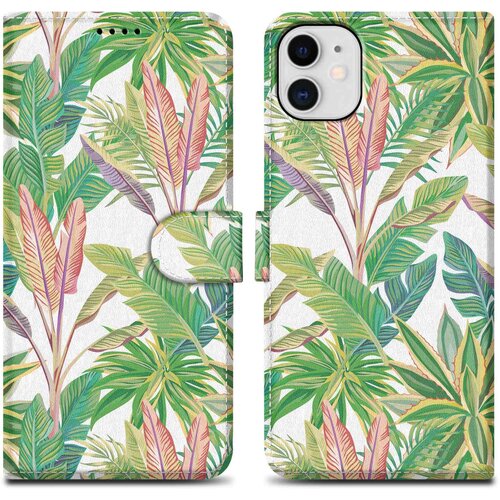 Cadorabo Ohi&scaron;je, združljiv z Apple - Design Green Rainforest &scaron;t. 8 - Za&scaron;čitni pokrov z magnetnim zapiranjem, funkcijo stojala in režo za kartico, (20595467) Cene
