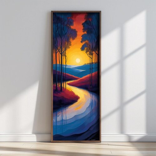 WALLXPERT FAH158-150 Multicolor Decorative Framed MDF Painting Cene