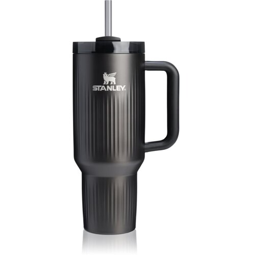 Stanley Quencher H2.O Fluted Tumbler tumbler od nehrđajućeg čelika sa slamkom veliki Black PVD 1180 ml Slike