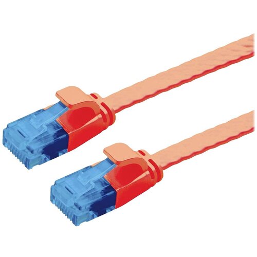 Value 21992021 RJ45 omrežni kabel\, Patch kabel CAT 6a U/UTP 1.00 m rdeča 1 kos, (20630800) Cene