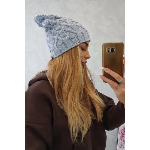 Kesi Cap with fleece Sonia K201 blue Slike