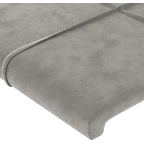  LED uzglavlje svjetlosivo 103 x 16 x 118/128 cm bar&amp;scaron;unasto Slike