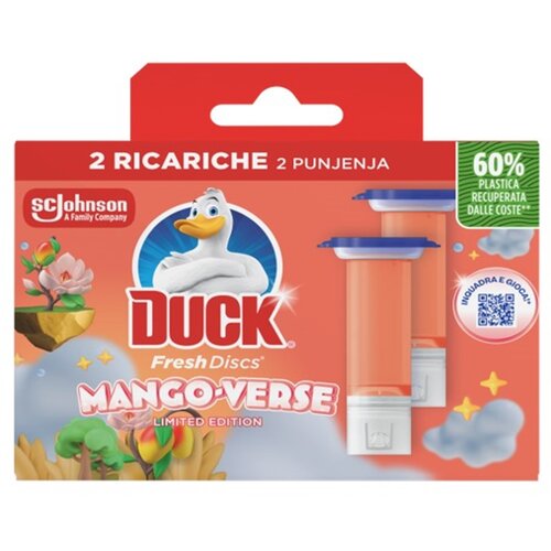 Duck Fresh Discs WC osveživač Mango - dupla dopuna Cene