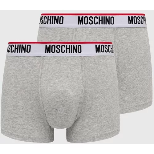 Moschino Underwear Bokserice 2-pack za muškarce, boja: siva, 241V1A13944300