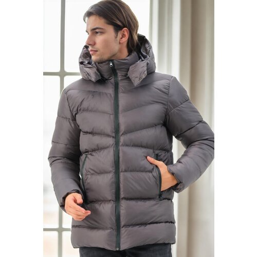 Dewberry M8659 MEN'S COAT-ANTHRACITE-2 Slike