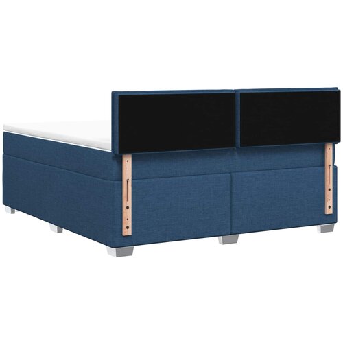  Boxspring krevet s madracem Plava 140 x 190 cm Tkanina Slike