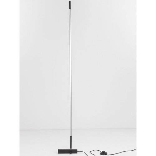 Nova Luce Crna metalna LED stojeća svjetiljka sa sjenilom od akrilnog stakla (visina 140 cm) Raccio &amp;ndash; Slike